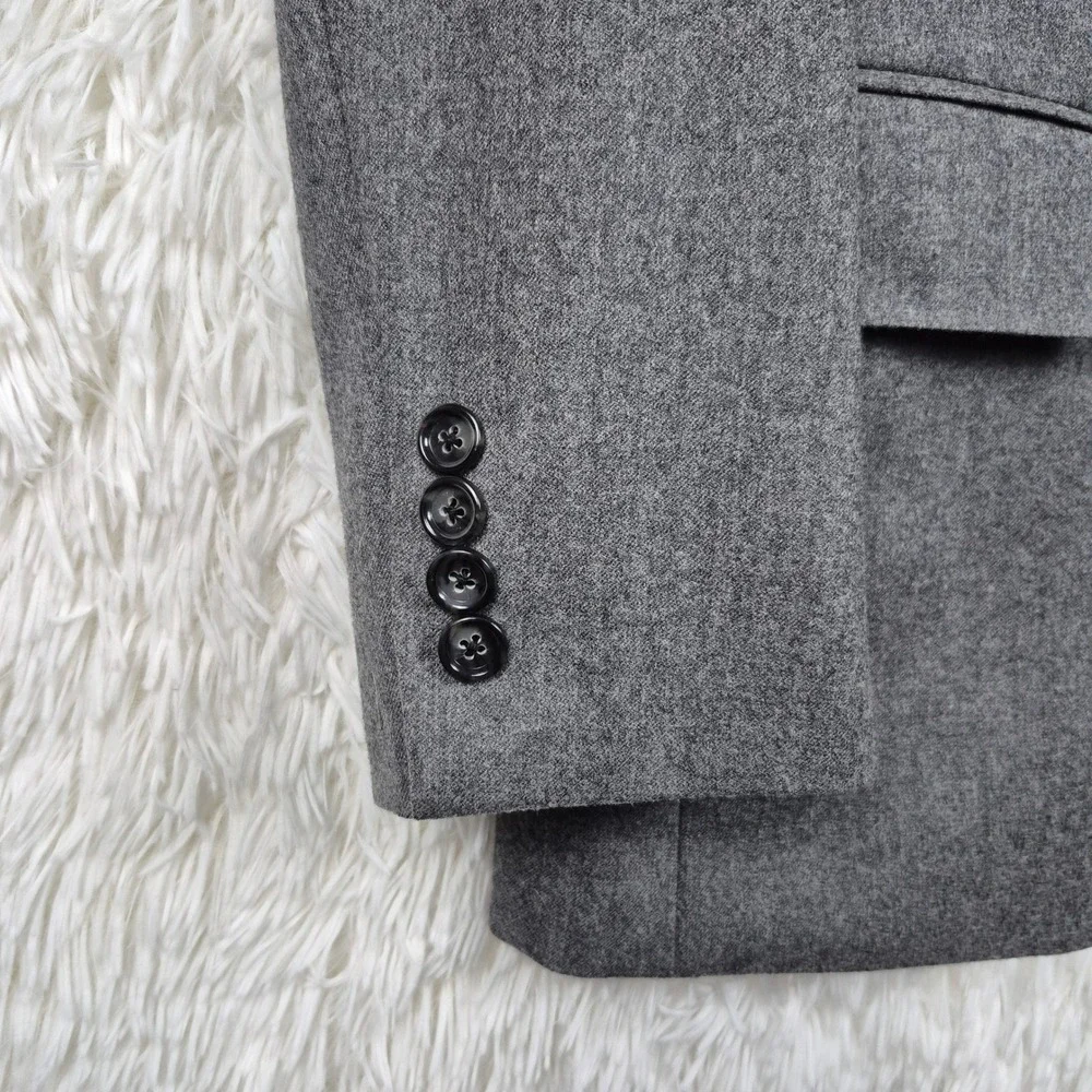 J.Crew Ludlow Jacket Mens 38S Gray Italian Wool Vitale Barberis Canonico Blazer